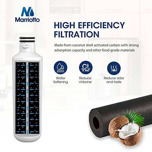 Water Filter LT1000PC Replacement for LG Refrigerator (4 Count)