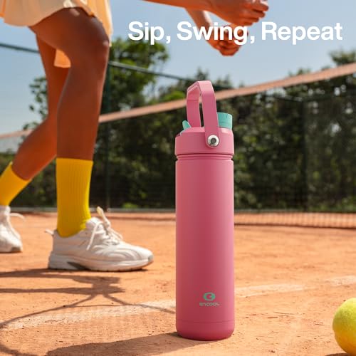 Insulated Water Bottle with Straw Stainless Steel Water Bottle