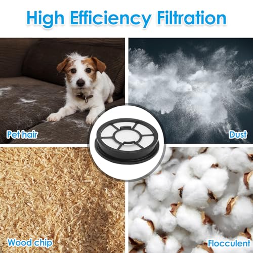2 Pk HEPA Vacuum Filter Fits for Black+Decker Air Swivel Cleaners BDASV101