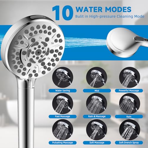 Filtered Dual Shower Heads with Handheld