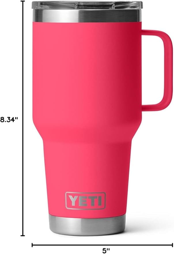 YETI Rambler 30 oz Travel Mug, Stainless Steel, Vacuum Insulated with Stronghold Lid