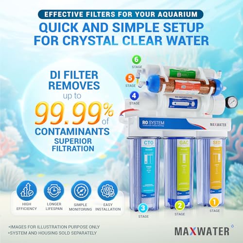 Replacement Filter Set for Standard 6 Stage Reverse Osmosis Water Filter System Filters