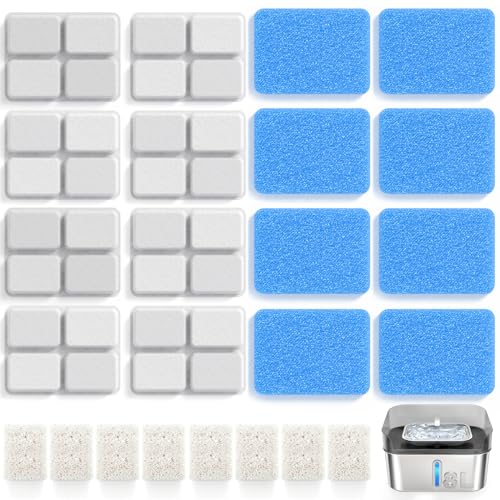 8 Pack Dog Water Fountain Filter Replacement Fit for Sharlovy W10 Pro