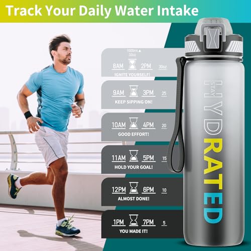 Water Bottle with Straw