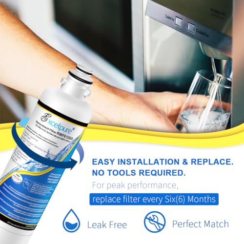 RWF6100A Refrigerator Water Filter Replacement For Bosch Ultra Clarity Pro BORPLFTR50 (3 Count)