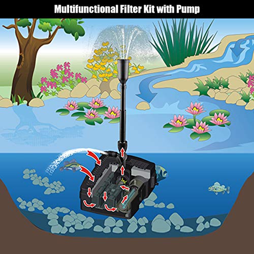 4 in 1 Submersible Pond Filter Pump