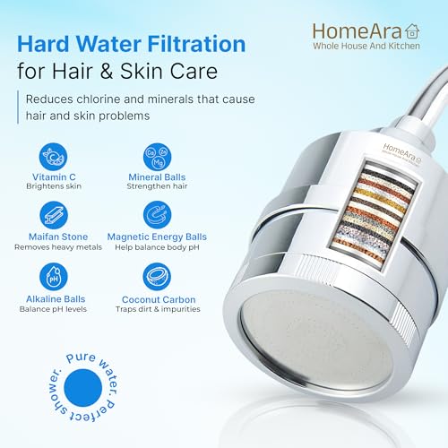 15 Stage Filtered Shower Head with High Pressure