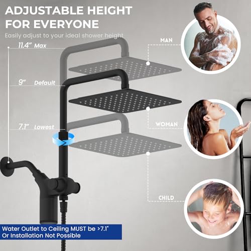 Upgraded Dual Shower Heads Combo