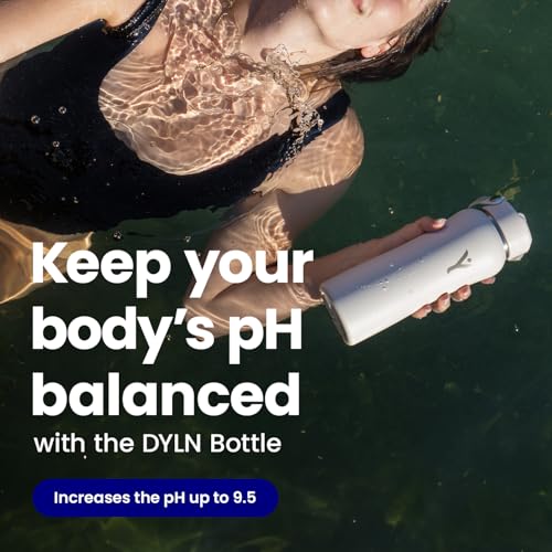 DYLN Hydrogen Water Bottle 40 oz Pearl Stainless Steel Alkaline Water