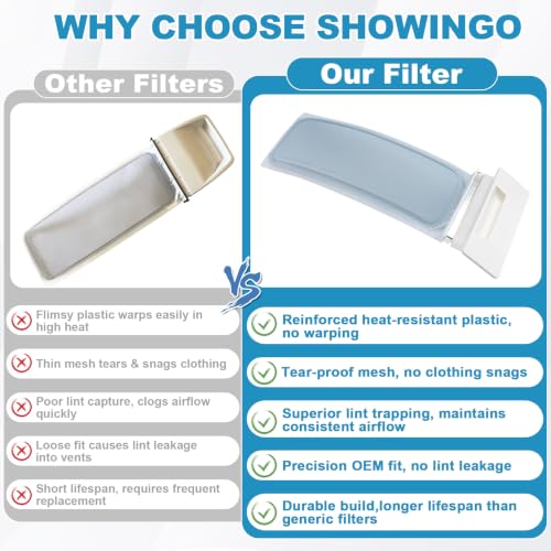 WPW10717210 W11778253 Dryer Lint Screen Filter Fit for Whirlpool Kenmore