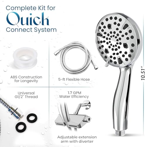 Filtered Shower Head with 8