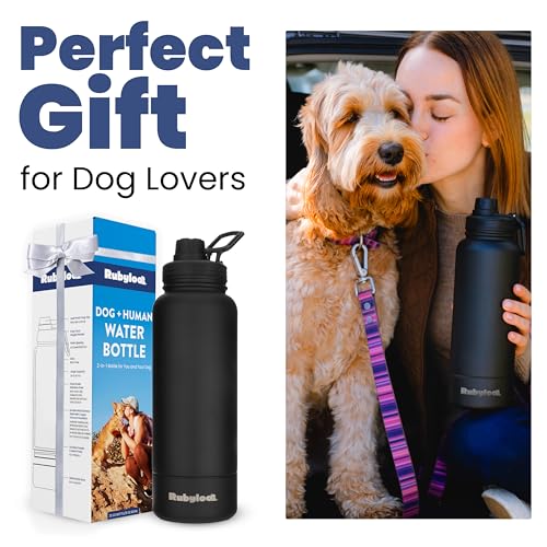 Dog Water Bottle with Detachable Bowl for Dog Lovers