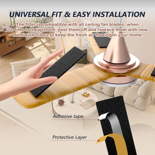 Ceiling Fan Filters for Blades (15 Count)
