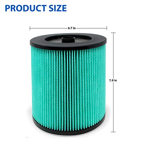 17912 & 9 17912 Hepa Replacement Filter Compatible Craftsman High Efficiency Particle Hepa Filter for Shop Vacuums 5 Gal Plus Part # 17912 & 9 (912 Count)