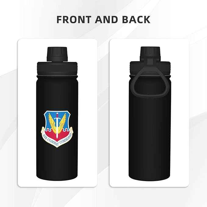 ETHORY Acc Shield Water Bottle 18OZ Stainless Steel Insulated Water Bottles With Spout Lid Sports Keep Cold and Hot Water Bottle For Biking Hiking