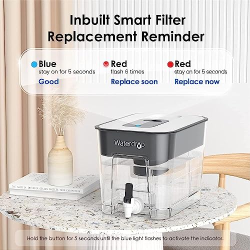WFD 22L Water Filter Dispenser with 4 Filters (4 Count)