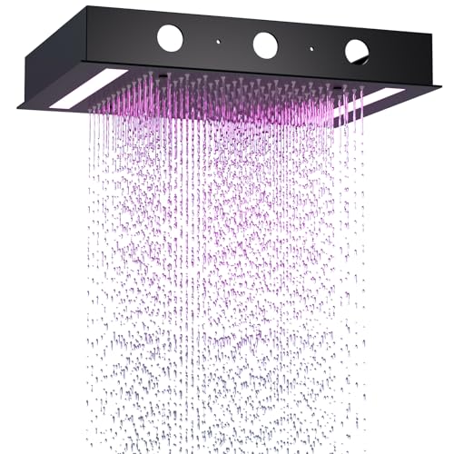 14x20 Inch LED Rainfall Shower Head