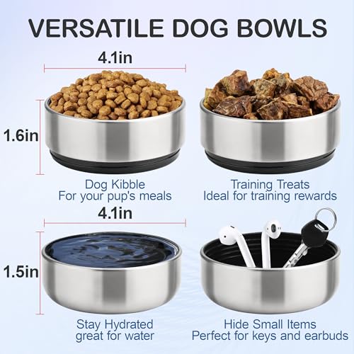 Insulated Dog Travel Water Bottle With Detachable Bowls