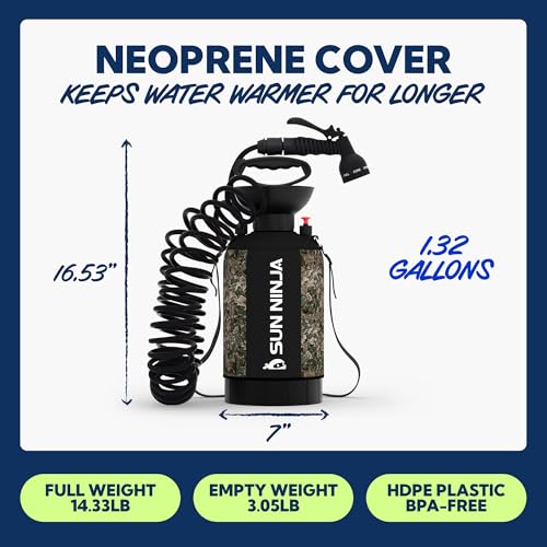 Portable Shower with 7 Mode Shower Head