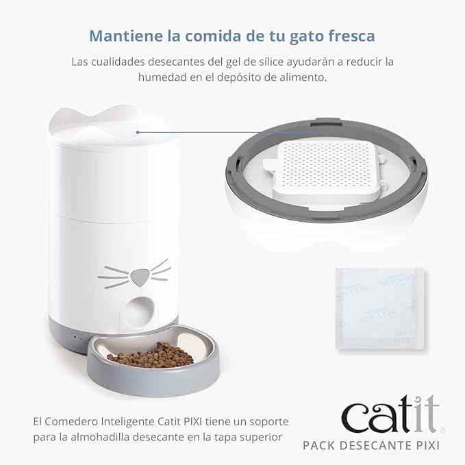 Catit PIXI Smart Feeder Replacement Desiccant Pads for Automatic Cat Food Dispenser, 3 Pack