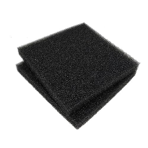 2 Pack 20 PPI Aquarium Filter Foam Sponge Pad 9x9x1 (4 Count)