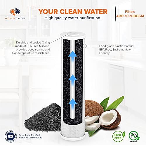 5 Micron 20 x 4.5 Whole House Water Filter Replacement Cartridge Set (3 Count)