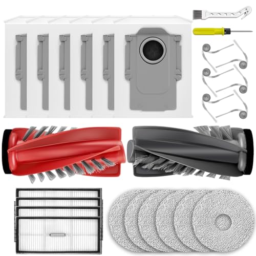 25 Pcs Saros 10R Replacement Accessories Kit Compatible with Roborock (25 Count)