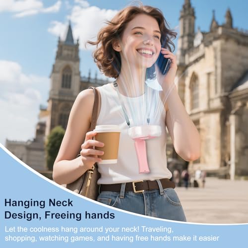 4000mAh Handheld Misting Fan
