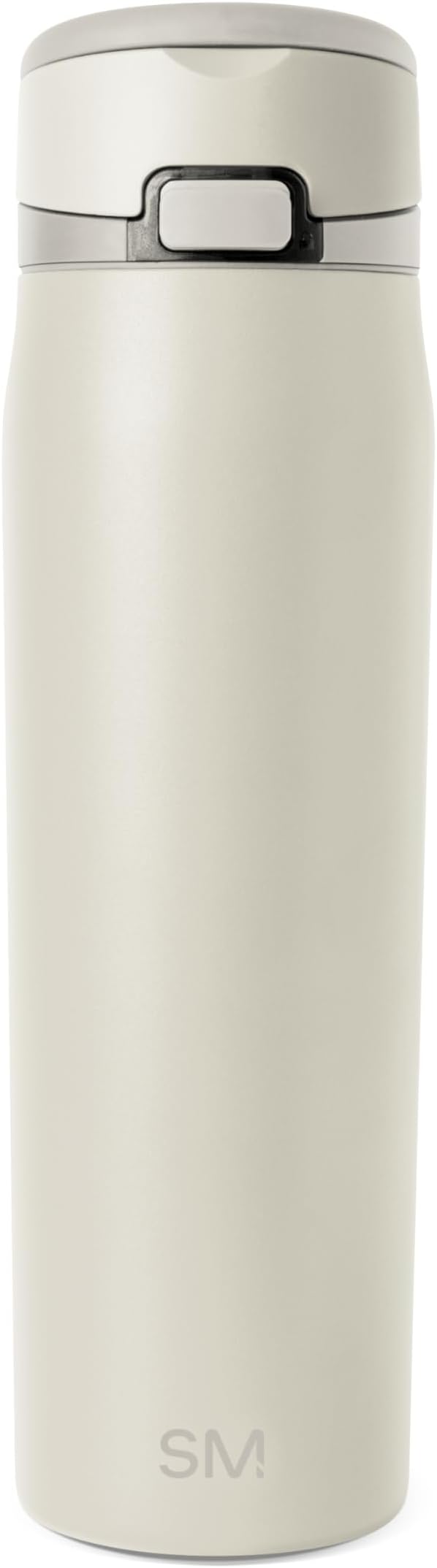 Simple Modern Mesa Loop Water Bottle with Covered Straw and Handle | 30oz Cup Holder Friendly Insulated Stainless Steel Bottles for Travel, Sports and School | Cashew