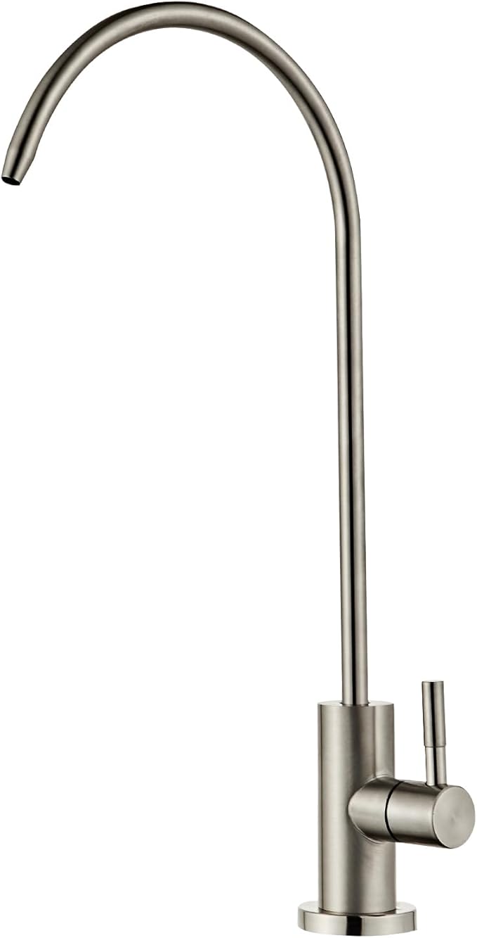 Drinking Water Faucet - Stainless Steel 304, Fits Most RO Units or Water Filtration Systems, Non-Air Gap