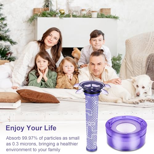Upgraded V8 Cordless Vacuum Cleaner Filter for Dyson V8 Animal and V8 Absolute Cordless Vacuum (9 Count)