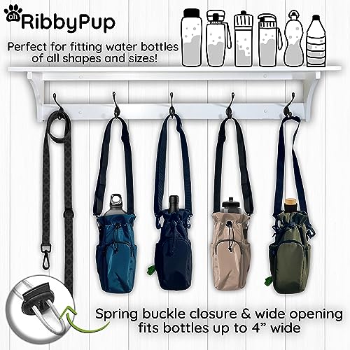 Waterproof Dog Walking Bag with Universal Water Bottle Holder