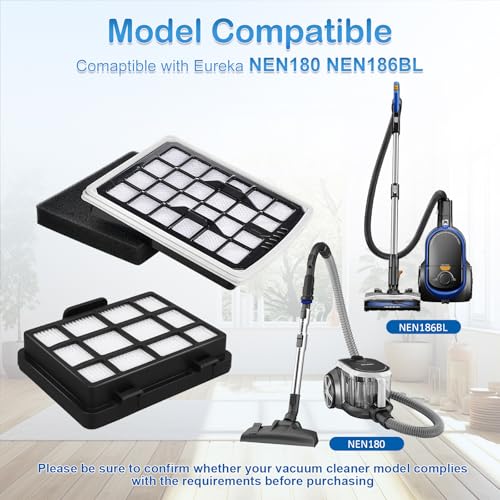 NEN186BL Filter Replacement Compatible with Eureka NEN180 NEN186BL