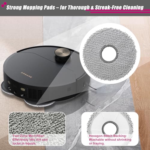 Accessories Kit for Dreame X40 Ultra L40 Ultra MOVA P10 Pro Ultra Robot Vacuum Cleaner (22 Count)