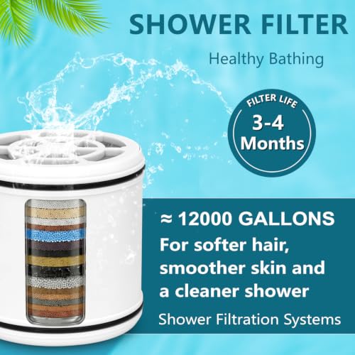 Replacement Shower Filter Cartridge Compatible with Lucinn Pro Shower Head