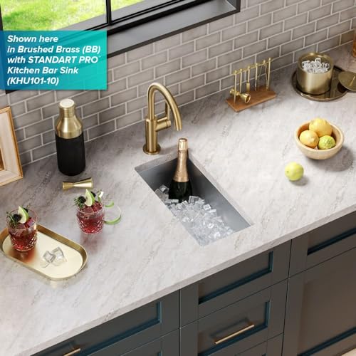 Oletto Single Handle Kitchen Bar Faucet in Matte Black