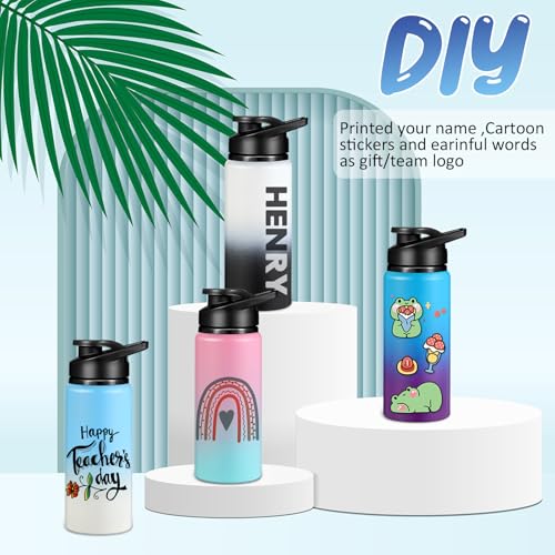 10 Pcs 20oz Aluminum Water Bottles Bulk (10 Count)