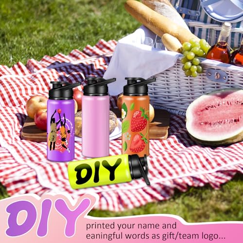 10 Pcs 20oz Aluminum Water Bottles Bulk (10 Count)