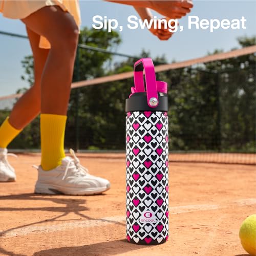 Insulated Water Bottle with Straw Stainless Steel Water Bottle