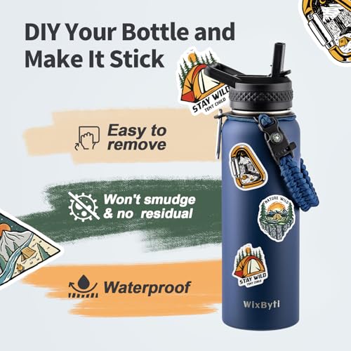 40 oz Insulated Water Bottle with Straw