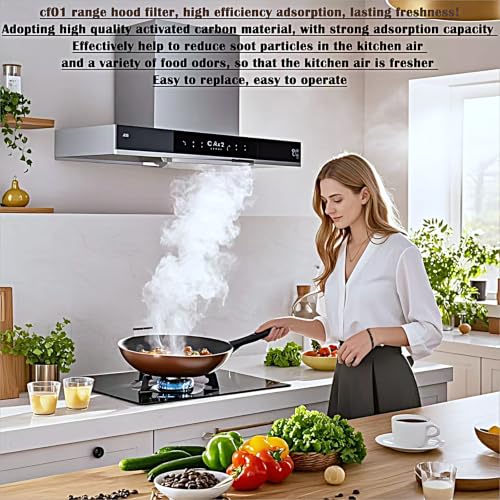 8 Pack CF1 Range Hood Carbon Filters Compatible for Zline KB