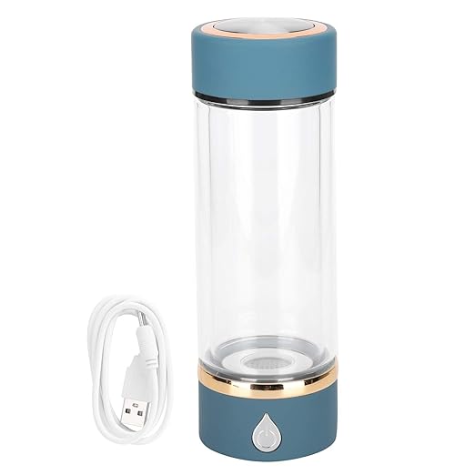 Hydrogen Water Generator Ionizer, Portable Hydrogen Water Ionizer Machine, Rechargeable Hydrogen Rich Water Glass Health Cup for Home Travel