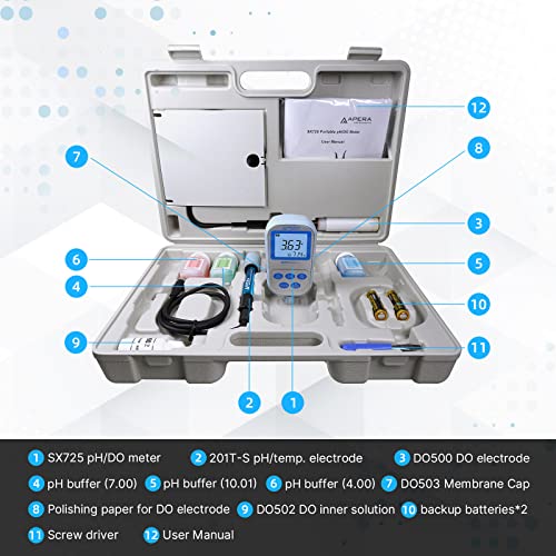 SX725 pH DO Multiparameter Portable Handheld Meter Kit