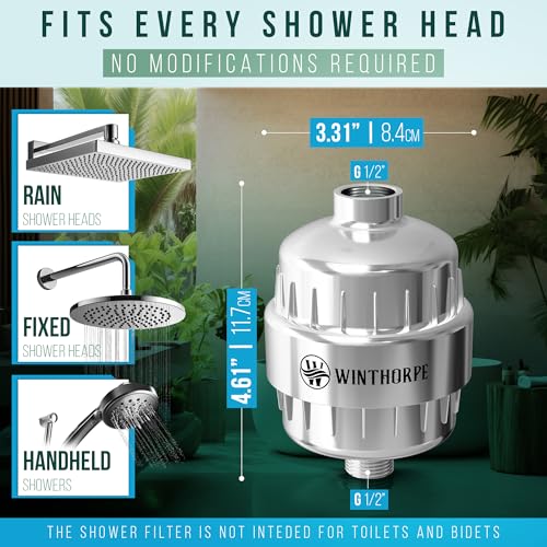 Winthorpe Shower Filter System for Hard Water