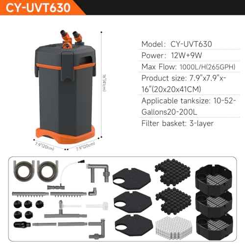 External Canister Filter for Aquariums