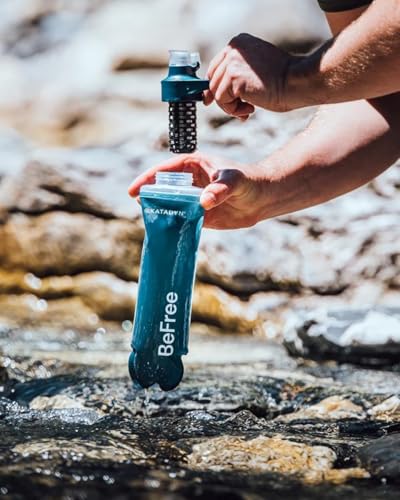 BeFree AC 2 Stage Collapsible Filter Travel Water Bottle 0.5L