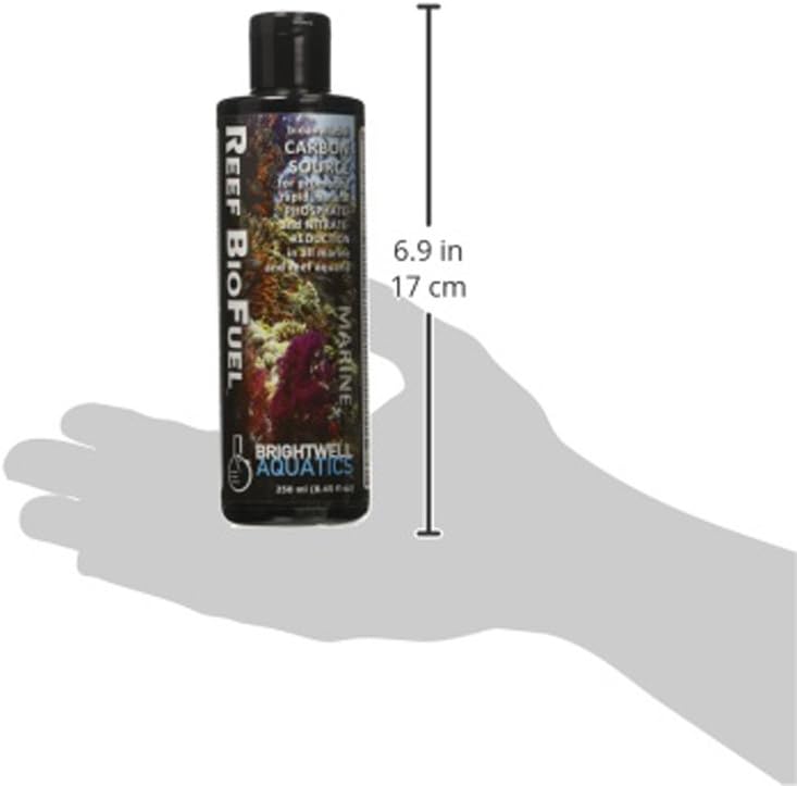 Brightwell Aquatics Reef BioFuel - Organic Carbon Supplement for Marine and Reef Aquariums, Aiding Bacterioplankton Growth That Promotes Rapid Phosphate and Nitrate Reduction, 250 ml - AquaVibe