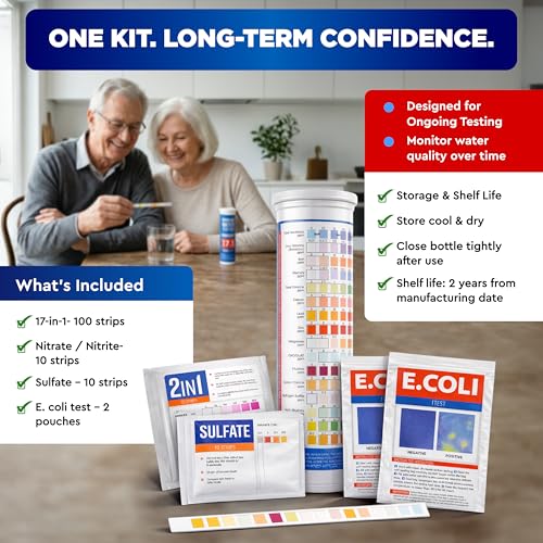 All New 21 in 1 Drinking Water Testing Kit Strips (120 Count)