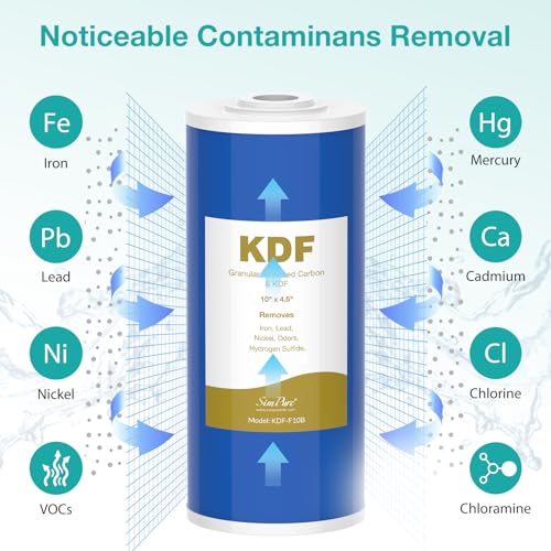 2 Stage 10" x 4.5" Whole House Water Filter Replacement (4 Count)