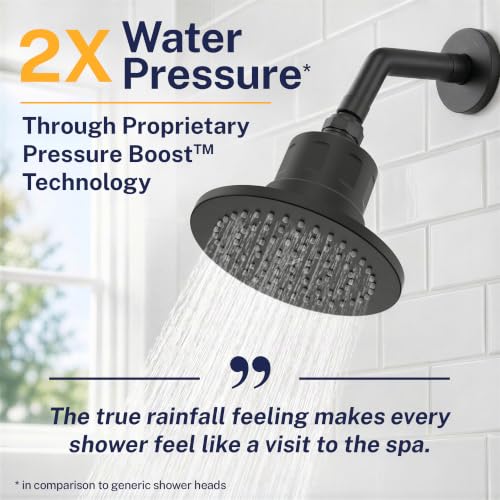 Gillian Filtered Shower Head for Hard Water